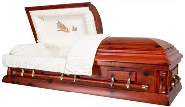 Ataúd de madera de cedro rojo
